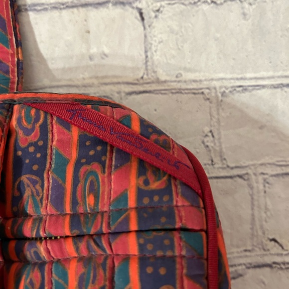 VINTAGE GLORIA VANDERBILT COSMETIC CASE FOR ACCESSORY STREET PAISLEY PATTERN - Picture 9 of 11